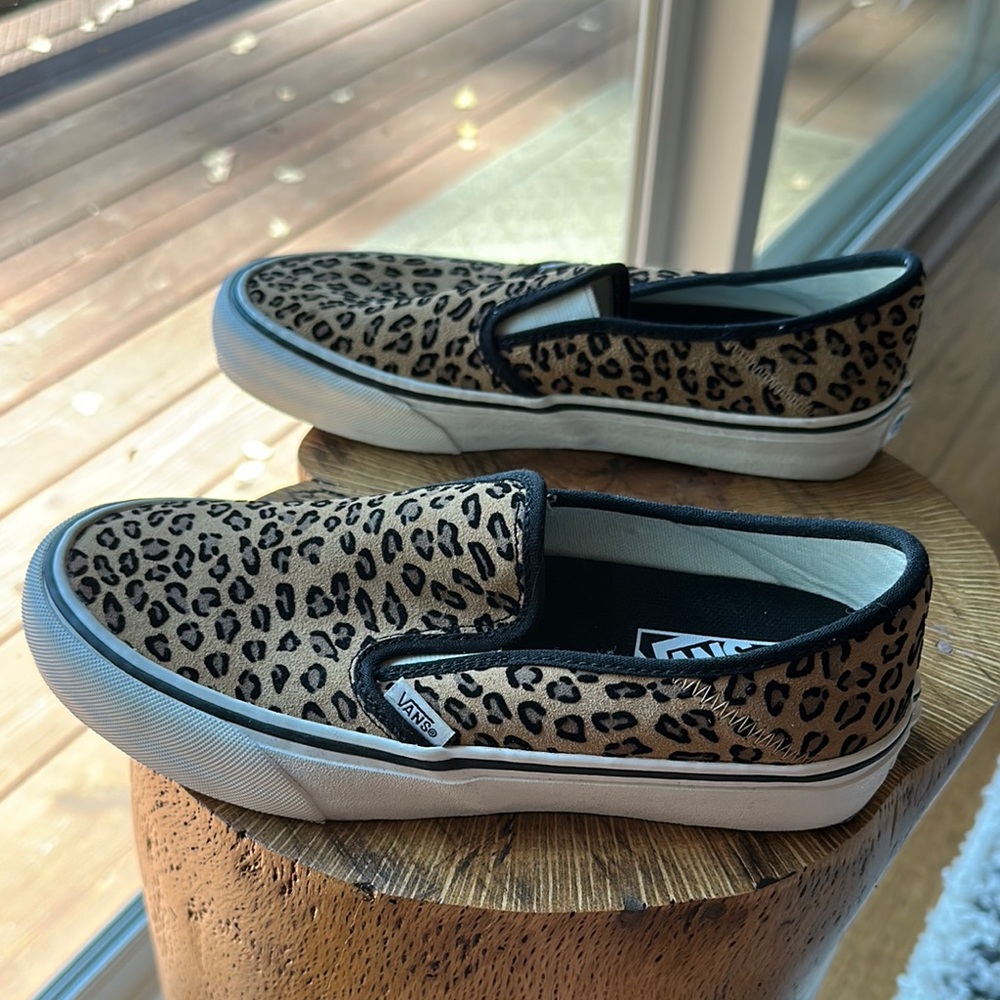 Vans Animal Print Slip-On Shoes - Picture 4 of 6